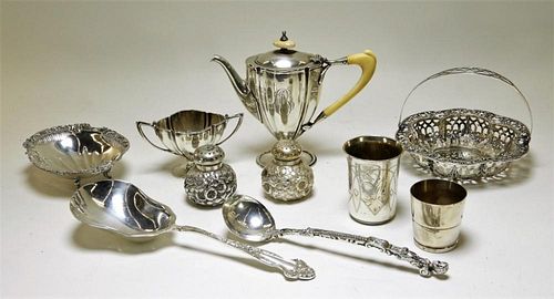 American and European Silver Table Articles