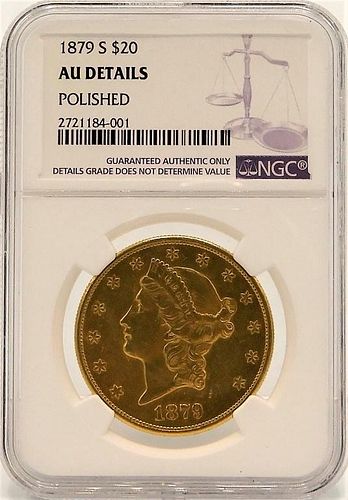 United States 1879 S Liberty Head 20 Gold Coin NGC