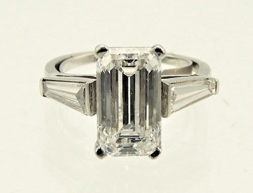 Lady's Platinum 5.99CT Diamond Engagement Ring