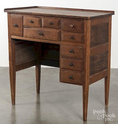 Pine watchmakers bench, 19th c., 38 1/2'' h., 35'' w.