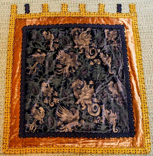 Emma Gaggio Fortuny-Style Venetian Velvet Tapestry