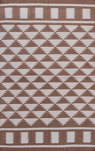 Extremely Fine Flatweave Cotton Rug