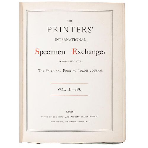 The Printers' International Specimen Exchange, Vol. III