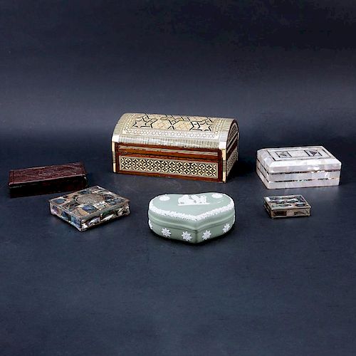 Grouping of Six (6) Vintage Boxes.