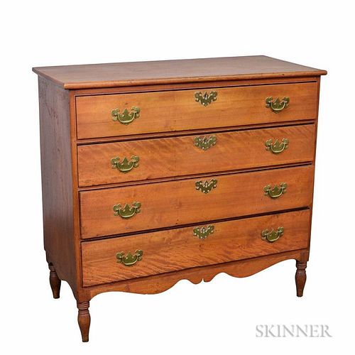 Federal Red-stained Maple Chest of Drawers