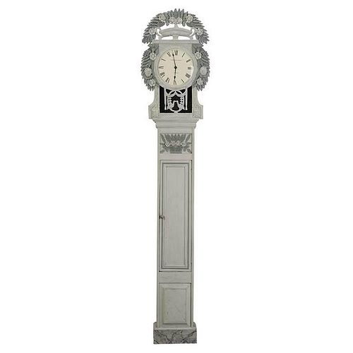 Provincial French Carved Tall Case Clock