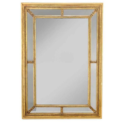 George III Style Carved Giltwood Framed Mirror