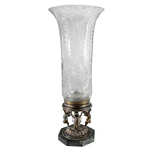 Pairpoint Brilliant Period Cut Glass Vase