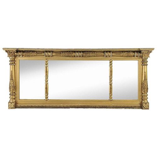 Federal Style Gilt Over Mantle Mirror