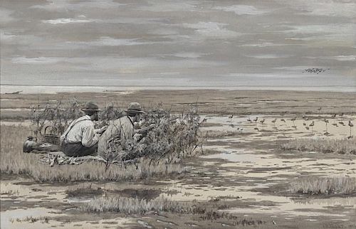 Arthur Burdett Frost (1851-1928) Bay Snipe Shooting