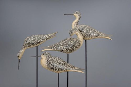 Four Shorebirds David Personius (b. 1953)