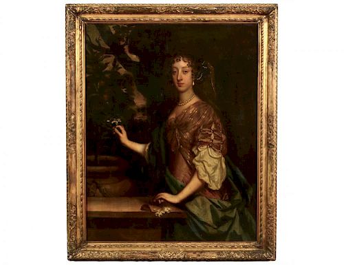 Large O/C Portrait in the Manner of Sir Peter Lely