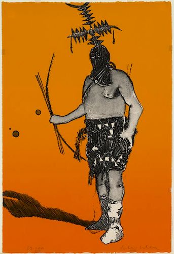 Apache Dancer, 53/100 by Fritz Scholder (1937-2005)