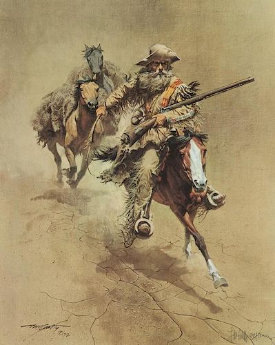 An Old-Time Mountain Man (from "Mountain Men Vignette Series #1"), 82/1000 by Frank McCarthy (1924-2002)