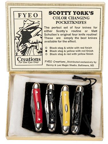 Scotty York's Color Changing Pocket Knives.