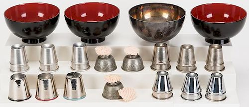 [Cups and Balls] Group of Six Sets of Cups.