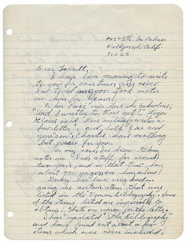 Archive of Bruce Cervon Correspondence.
