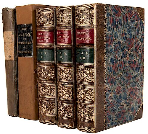 Hone, William. Group of Five Volumes.