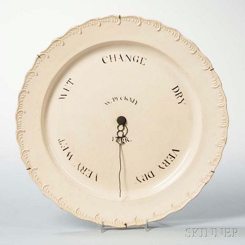 Creamware "Barometer" Charger