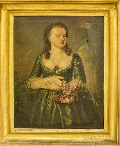 American School, Late 18th/Early 19th Century      Portrait of Esther Rowe
