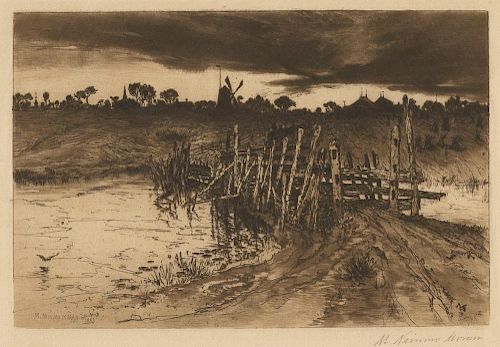 Untitled (Dutch Scene) by Mary Nimmo Moran (1842-1899)