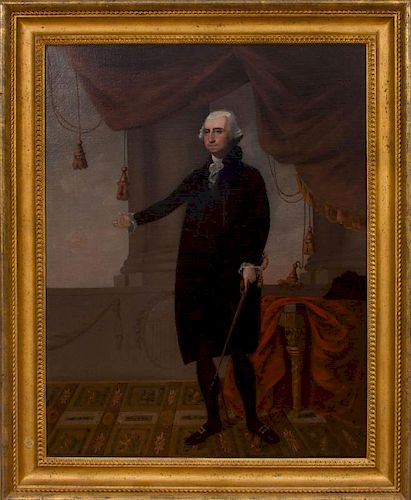 AFTER GILBERT STUART (1755-1828): PORTRAIT OF GEORGE WASHINGTON