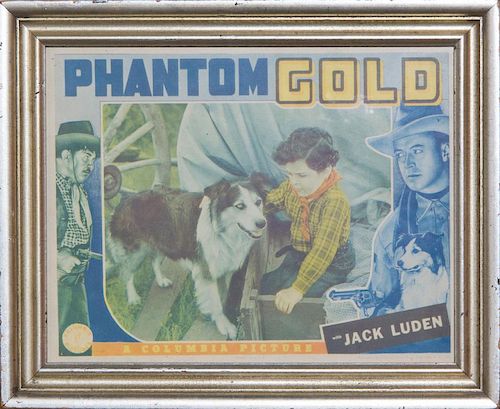 WESTERN MOVIE POSTER (20TH CENTURY): COLUMBIA PICTURE'S PHANTOM GOLD