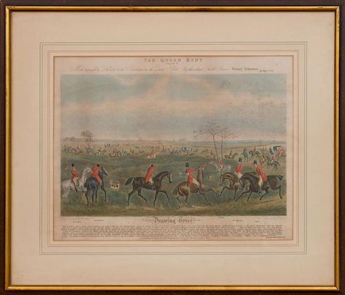 AFTER HENRY THOMAS ALKEN (1785-1851): THE QUORN HUNT: PLATES II, III, VI, AND VIII
