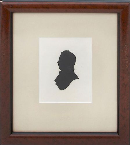 ATTRIBUTED TO CHARLES LOUIS BARBER (fl. 1820-1835), PAIR OF SILHOUETTES