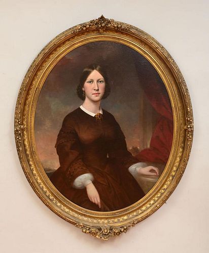 AMERICAN SCHOOL: PORTRAIT OF A MAN; AND PORTRAIT OF A WOMAN