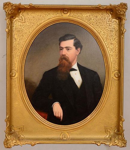 AMERICAN SCHOOL: PORTRAIT OF A MAN WITH A RED BEARD