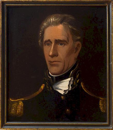 ATTRIBUTED TO WILLIAM MATTHEW PRIOR (1806-1873): PORTRAIT OF ANDREW JACKSON (OLD HICKORY)