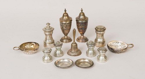 MISCELLANEOUS GROUP OF SILVER-PLATED TABLE ARTICLES