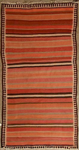 Antique Persian Kilim Rug Size:4.8 x 9.10