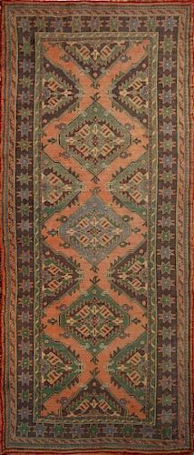 Antique Turkish Oushak Rug Size:  4.9 x 11.2