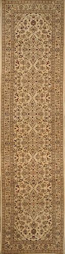 Antique Persian Kashan Rug Size:  3.3 x 12.9