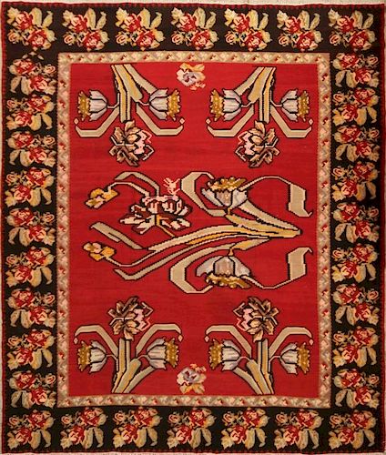 Antique Turkish Bessarabian Kilim Rug Size:  8.7 x 9.9