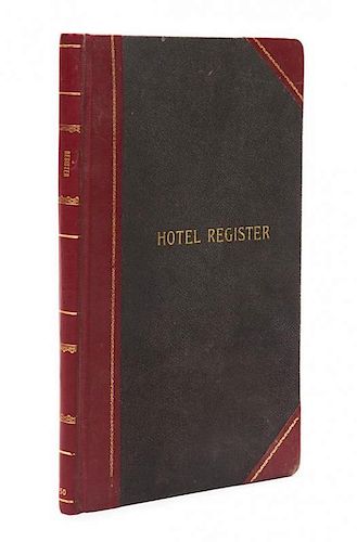 The 1973 Hotel Registration Book from Caribou Ranch.