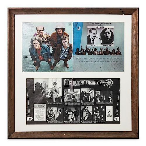 The Firesign Theater Presents All Hail Sealed LP Height of frame 32 x width 31 1/2 inches.