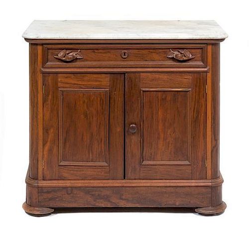 An American Empire Style Washstand Height 30 5/8 x width 34 x depth 17 inches.