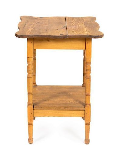 An American Oak Side Table Height 29 x width 21 1/2 x depth 21 1/2 inches