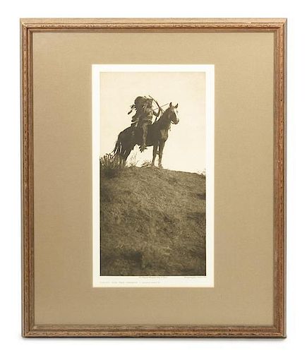 After Edward S. Curtis, (1868-1952), Ready for the Charge - Apsaroke