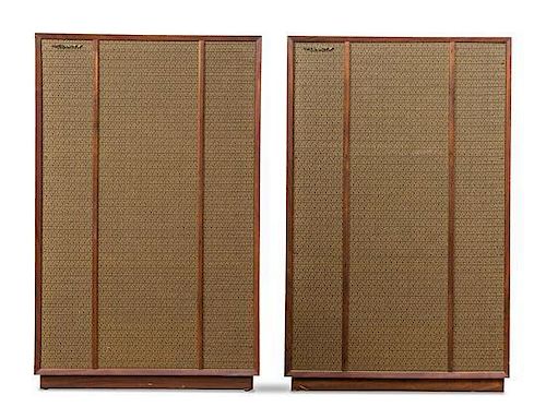 A Pair of Tannoy Playback Speakers Height 51 x width 32 x depth 22 inches.