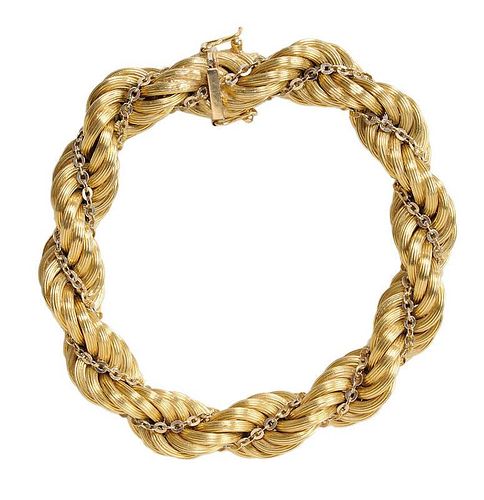 18 Kt. Gold Rope Bracelet