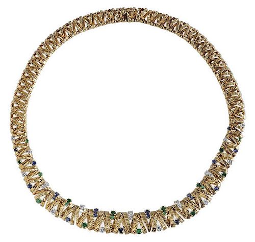 Cartier 18 Kt. Gold and Gemstone