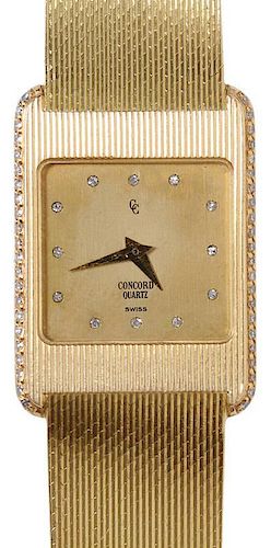 Lady's 18 Kt. Gold Concord Watch