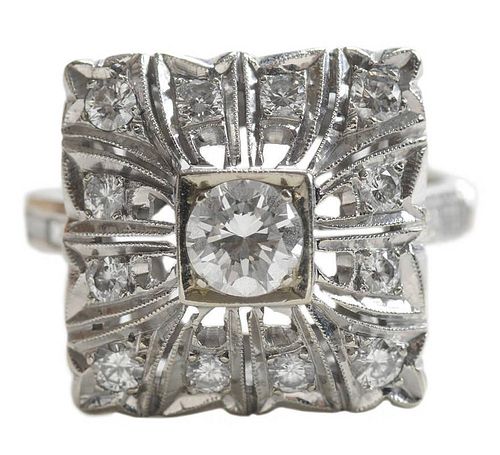 Retro-Style Diamond Ring