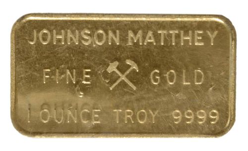Six Johnson Matthey One-Ounce Gold