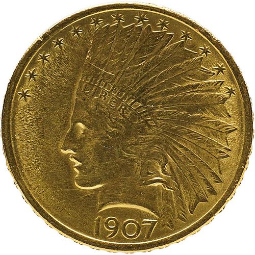 U.S. 1907 INDIAN $10 GOLD COIN