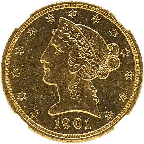 U.S. 1901-S LIBERTY $5 GOLD COIN